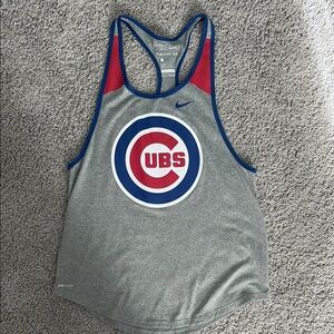 Nike Women's Gray Chicago Cubs Tank Top